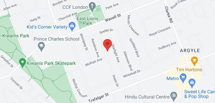 map of 6 - 6709 VICTORIA ROAD S